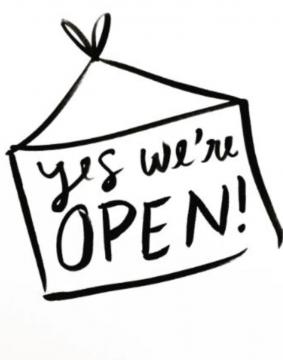 yes, we are open picture
